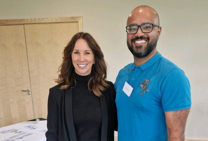 Andrea Mclean and Lalith Wijedoru